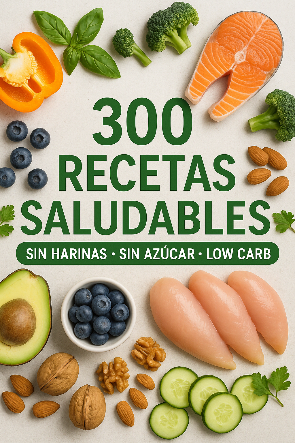 300 recetas SIN harinas, SIN azucar / LOW CARB